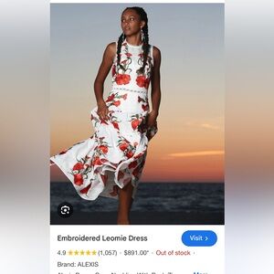 Alexis Leomie floral dress, new with tags, size small